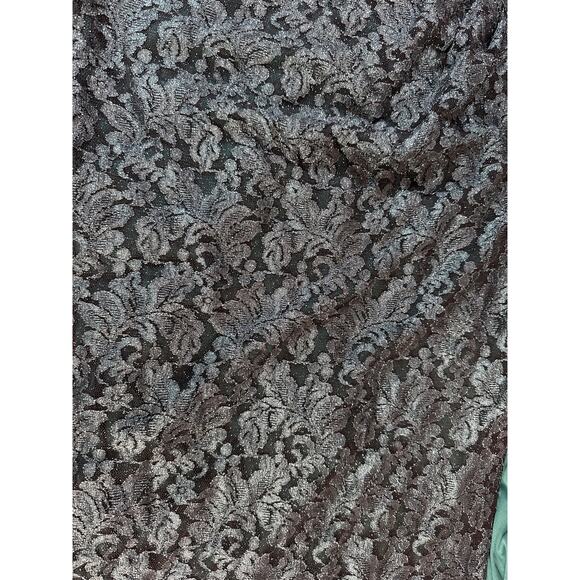 NWT Oleg Cassini Formal Dress Full Length Lace Glitter Green Size 18W - Picture 10 of 10